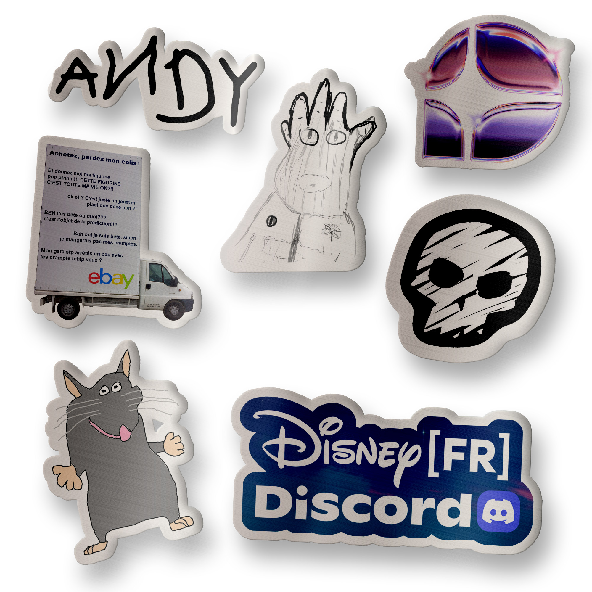Magnet forme découpée
